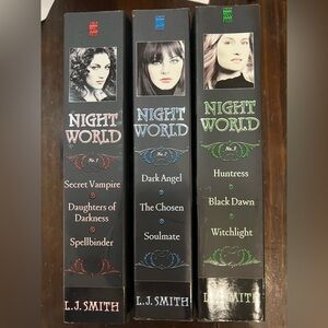 NIGHT WORLD set of 3 new Teen Vampire books LJ Smith
